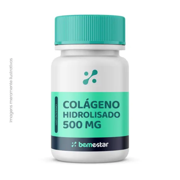 Colágeno Hidrolisado 500 mg 60 Cápsulas