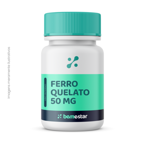 Ferro Quelato 50 mg 30 Cápsulas