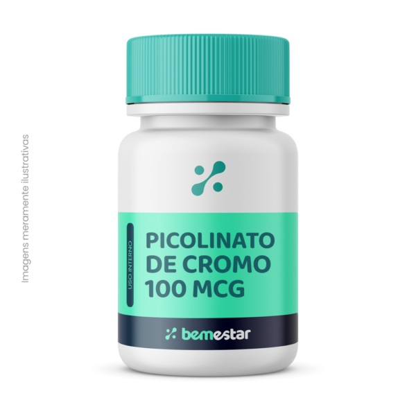 Picolinato de Cromo 100mcg 60 Cápsulas