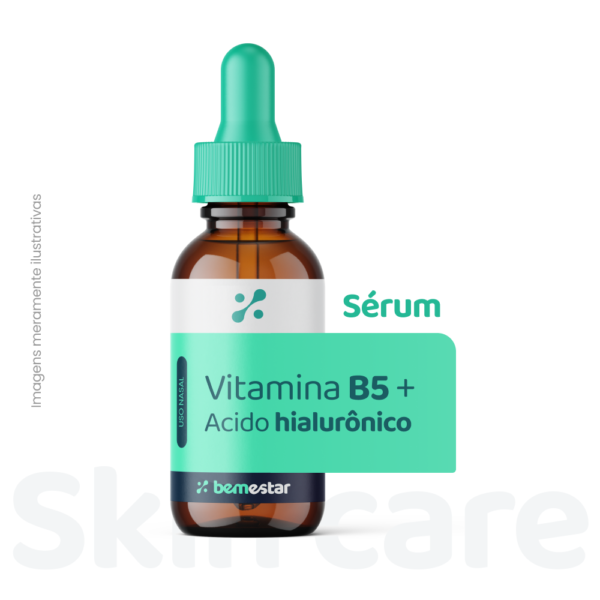 Sérum Vitamina B5 + Ácido hialurônico 30 ml